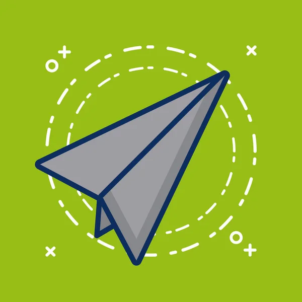 Obrázek ikony Paperplane — Stockový vektor