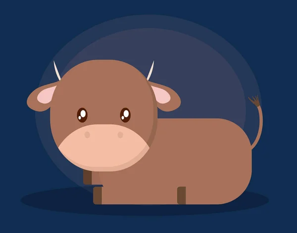 Conception de dessin animé de vache — Image vectorielle
