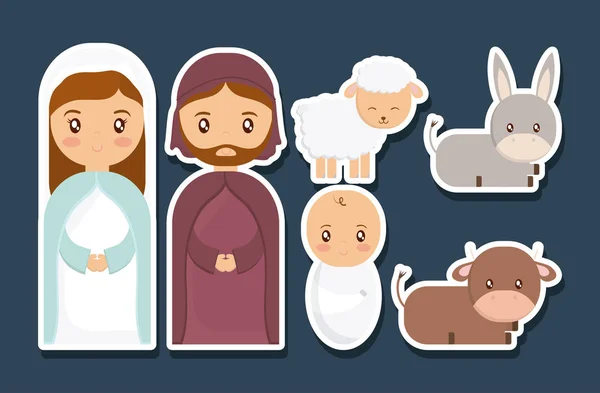 Conception de Sainte Famille — Image vectorielle