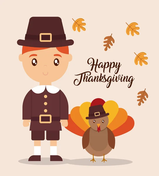 Happy Thanksgiving design — Stock Vector
