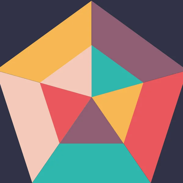 Geometrisches Hintergrunddesign — Stockvektor