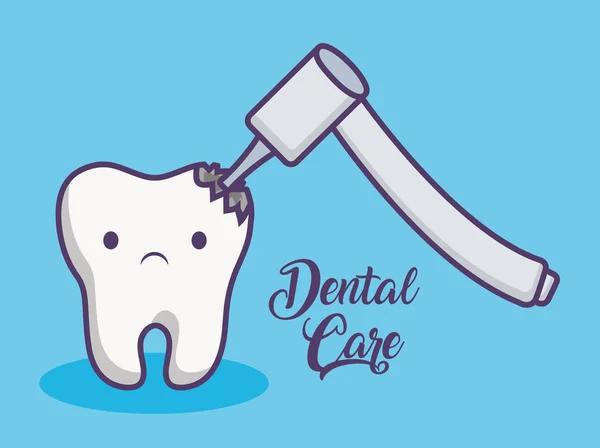 Conception de soins dentaires — Image vectorielle