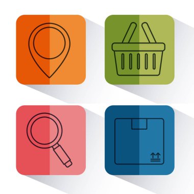 alışveriş ilgili simgeler