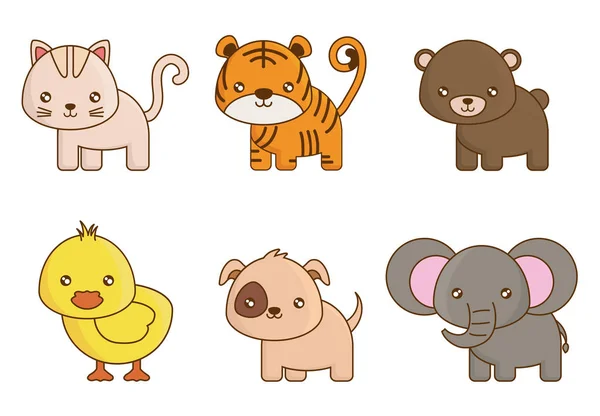 Design animaux mignon — Image vectorielle