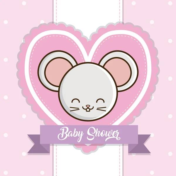 Baby shower kort — Stock vektor