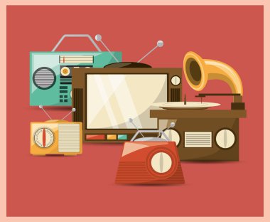 Retro müzik tasarım