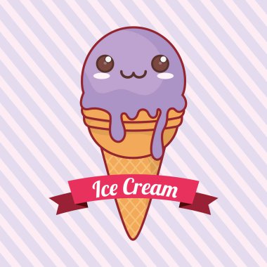 Kawaii dondurma tasarım