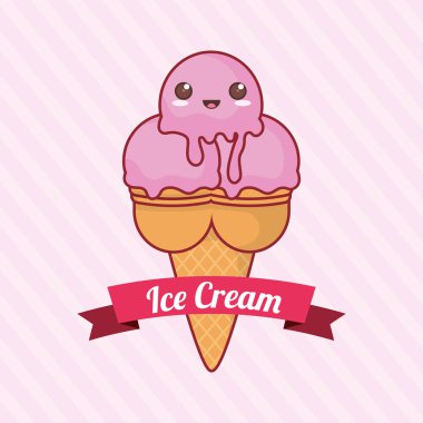 Kawaii dondurma tasarım