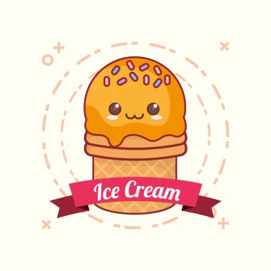 Kawaii dondurma tasarım