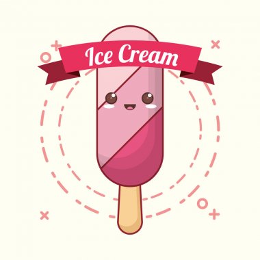 Kawaii dondurma tasarım