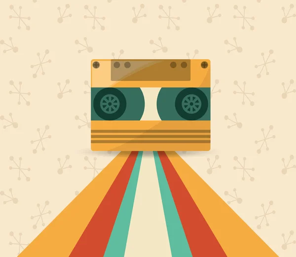 Diseño de música retro — Archivo Imágenes Vectoriales