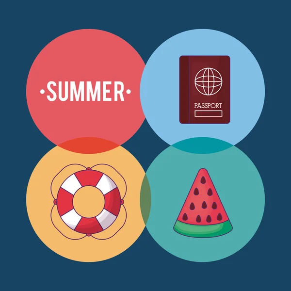 Hallo sommer design — Stockvektor