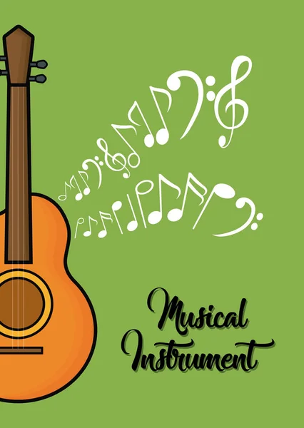 Musical instruments design — Stock Vector