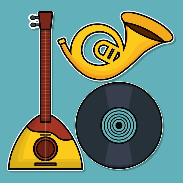 Design instrumente muzicale — Vector de stoc