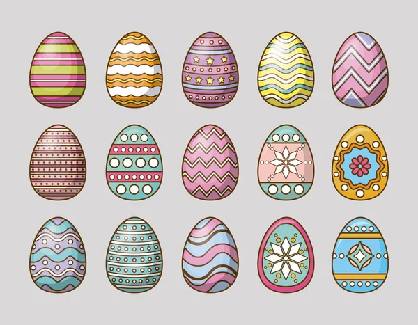 Diseño de huevos de Pascua — Vector de stock