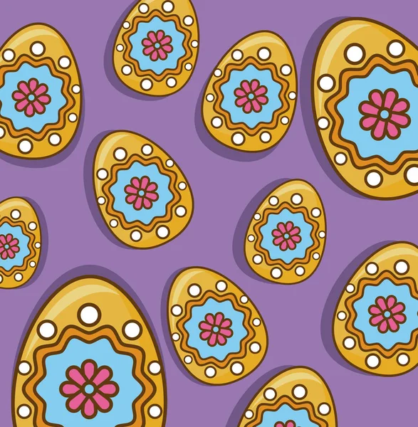 Oeufs de Pâques design — Image vectorielle