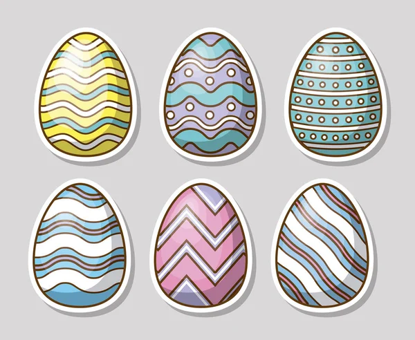 Diseño de huevos de Pascua — Vector de stock