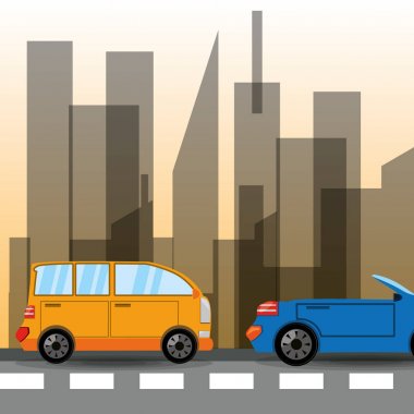 şehir için transit arabalar