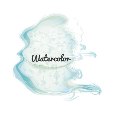 Mavi suluboya arka plan dekorasyon