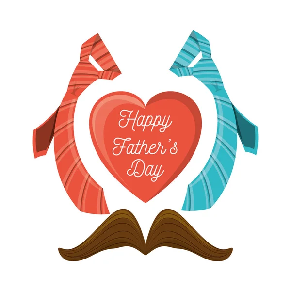 Pěkná dekorace na oslavu Den otců — Stockový vektor