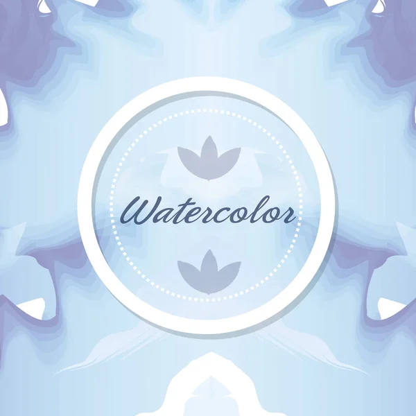 Acuarela flor tarjeta decoración diseño — Vector de stock