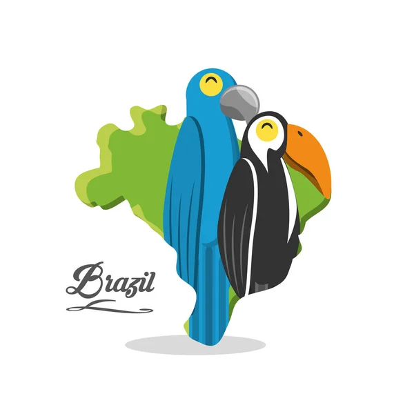 Brezilya tasarım Hoşgeldiniz — Stok Vektör