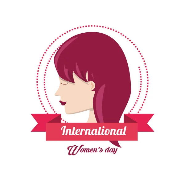 International womens day design — Stock Vector