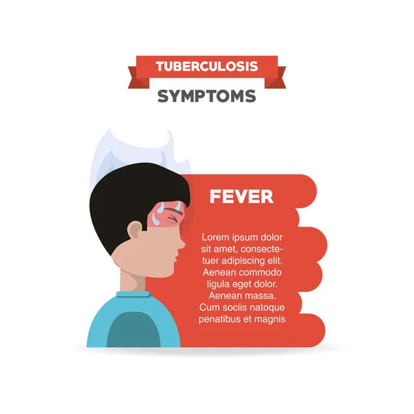 Tubereculosis 컨셉 디자인 — 스톡 벡터