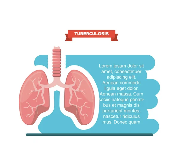 Concepto de Tubereculosis — Archivo Imágenes Vectoriales