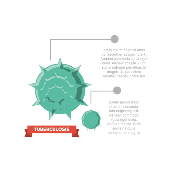 Tubereculosis 컨셉 디자인 — 스톡 벡터