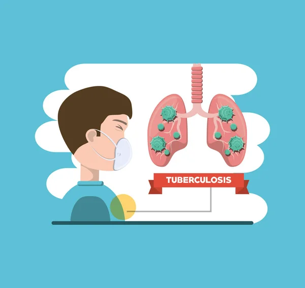 Concepto de Tubereculosis — Archivo Imágenes Vectoriales