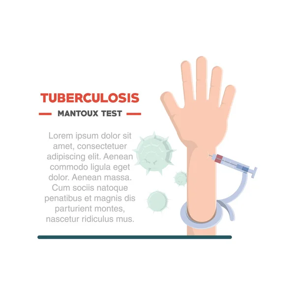 Tubereculosis 概念设计 — 图库矢量图片