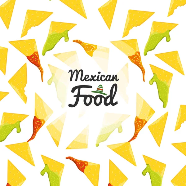 メキシコ料理料理のシームレス パターン — ストックベクタ