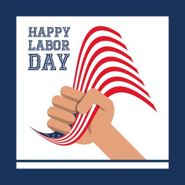 İşçi Bayramı kutlama için el simgesi