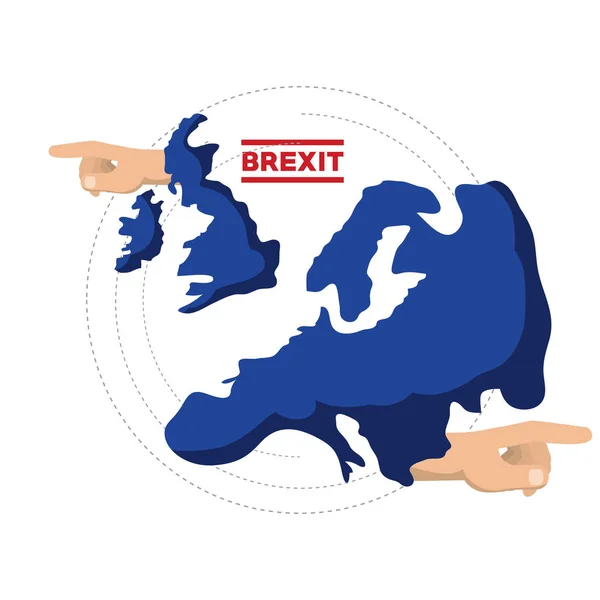 Brexit-Designkonzept — Stockvektor