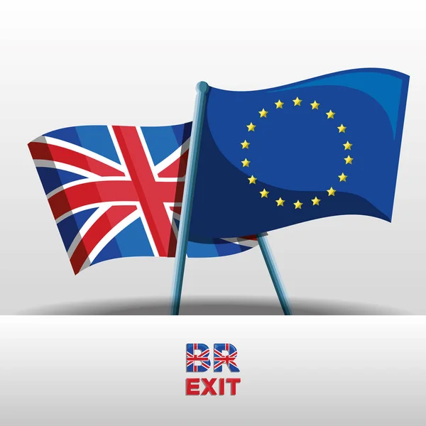 Brexit-Designkonzept — Stockvektor