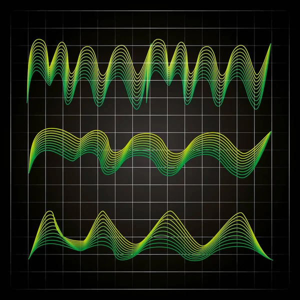 Design de ondas sonoras —  Vetores de Stock