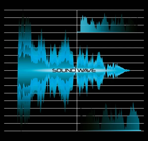 Geluidsgolf ontwerp — Stockvector