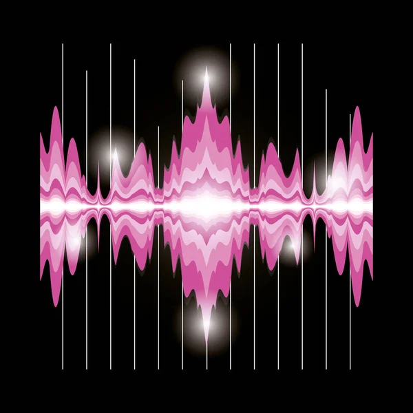 Ses dalgası tasarım — Stok Vektör