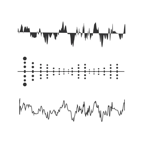 Ses dalgası tasarım — Stok Vektör