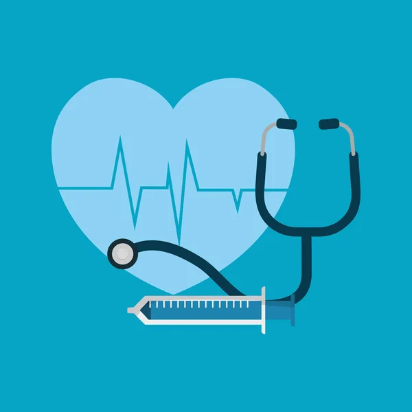 Cardio heart design — Stock Vector