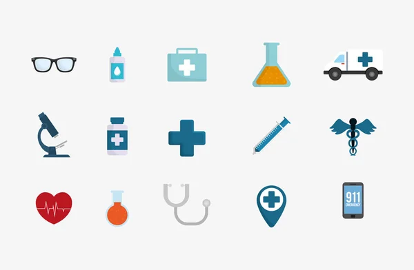 Diseño del servicio médico — Vector de stock