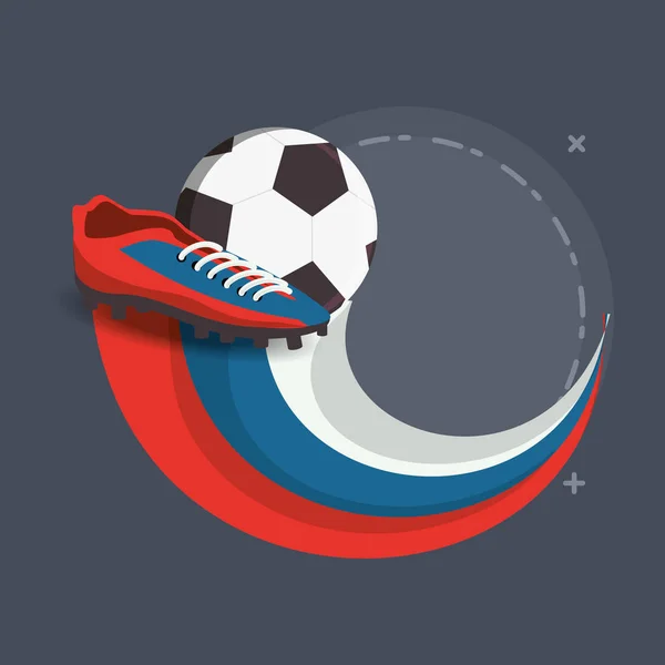 Russia Soccer World Cup design — Stock Vector