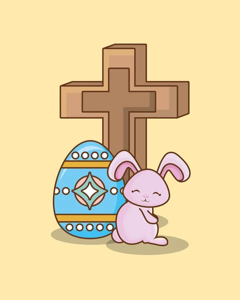 Conception de Pâques heureux — Image vectorielle