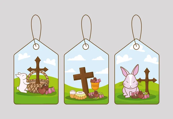 Felice giorno di Pasqua design — Vettoriale Stock