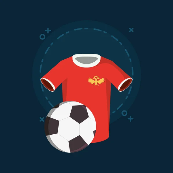 Copa Mundial de Fútbol Rusia diseño — Archivo Imágenes Vectoriales