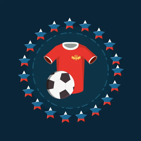 Copa Mundial de Fútbol Rusia diseño — Archivo Imágenes Vectoriales