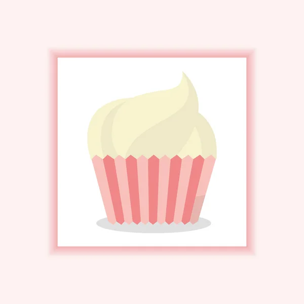 Süßes Cupcake-Design — Stockvektor