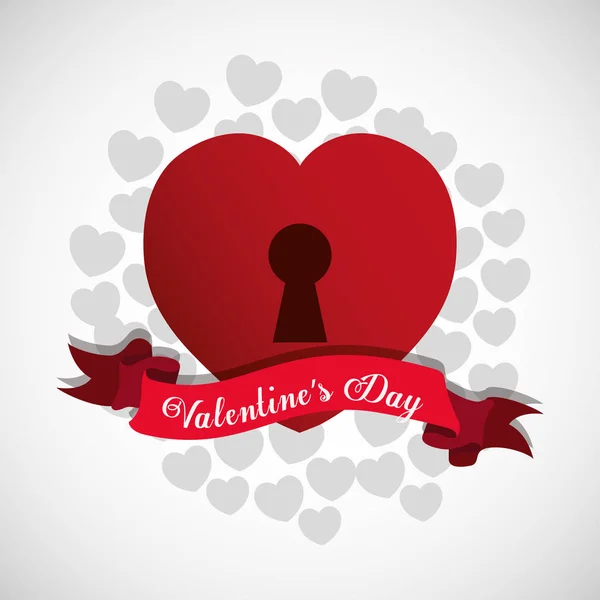 Saint Valentines day ontwerp — Stockvector