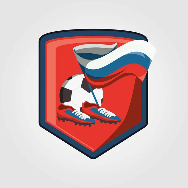 Voetbal WK Rusland ontwerp — Stockvector